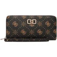 GUESS Portefeuille pour femmes de couleur marron : design élégant avec un intérieur pratique