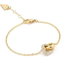 GUESS Bracelet 'Heart' or / transparent