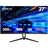Nilox NXM27CRV2001 écran plat de PC 68,6 cm (27") 1920 x 1080 pixels Full HD LED Noir