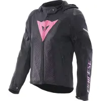 Dainese Super Sprint Air Tex Femmes Veste en tissu (IT50) Noir/Rose/Mauve 44