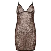 Hunkemoller Déshabillé marron / cappuccino / noir