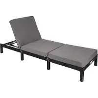 TecTake Bain de soleil SOFIA 6 positions - noir