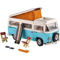 LEGO 10279 Icons Volkswagen T2 Campingbus VW-Bus avec détails iconiques, kit de construction classique Camper, cadeau pour adultes