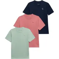 Abercrombie Kids T-Shirt bleu marine / vert pastel / rouge clair