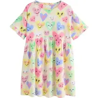 Next Robe opal / jaune clair / vert clair / rose clair