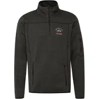 FQ1924 Pull-over 'BIRK' gris foncé / rouge sang / blanc