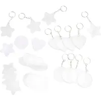 Colorations Femmes, Porte-clés, Faites votre propre porte-clés, lot de 12, Transparent