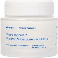 Korres Smart Yoghurt Probiotic SuperDose Face Mask masque hydratant rafraîchissant aux probiotiques 100 ml