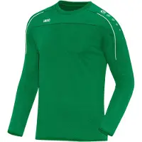 Jako Sweat de sport 'Classico' vert / blanc