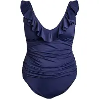 Swim By Zizzi Maillot de bain 'Kitrin' bleu foncé