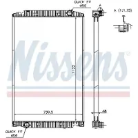Nissens Radiateur, refroidissement du moteur