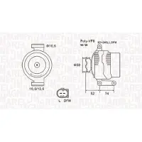 MAGNETI MARELLI Alternateur 063731928010
