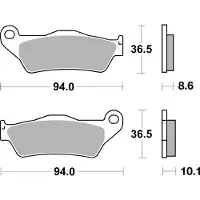 Brembo Plaquettes De Frein Metal Fritté SINTERMETALL,ABE,07BB28SP
