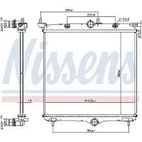 Nissens Radiateur, refroidissement moteur 607031