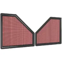 K&N Filtre à air haute performance 33-3171 pour BMW Série 3 Break (G21) – Filtre longue durée de forme triangulaire