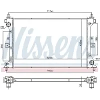 Nissens Radiateur, refroidissement moteur 606383