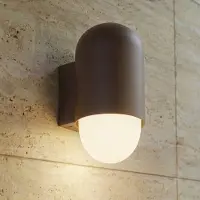 LINDBY Luminaire Extérieur , Pilva, dimmable, Brun / rouille, Balcon, Aluminium, Moderne