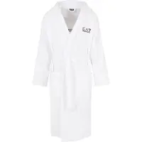EA7 pour homme. 7M000441_AF14014 Peignoir en coton éponge blanc (M), Homewear