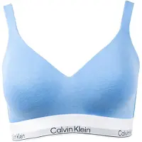 Calvin Klein Lv00qf8498 Triangle Bra Bleu L Femme