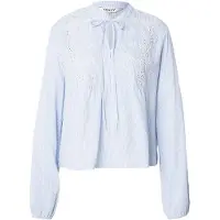 ONLY Chemisier 'ONLLennyo' bleu clair / blanc
