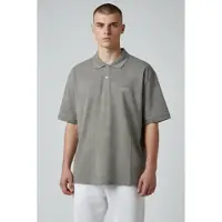 GUESS pour homme. M6GP18K3086 Polo vert All Over Jacquaurd (M), Casuel, Coton, Manche courte