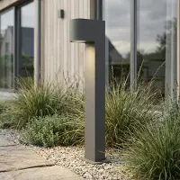 LumenXL Lampe d'extérieur moderne Thanos en anthracite – 50 cm