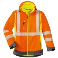 4Protect Veste de sécurité softshell « Robin », orange/jaune, L