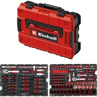 Einhell Mallette à outils pour l'automobile, 370515, E-Case, 121 pièces