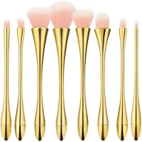 Haarspullen Gold Kit de pinceaux 8 pièces