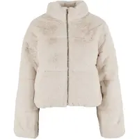 Urban Classics Mentions légales Ladies Short Faux Fur Puffer Jacket whitesand - L