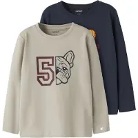 Name it T-Shirt 'NMMVUX' beige / bleu marine / rouge / noir