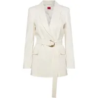 HUGO Blazer coupe décontractée avec ceinture à anneau en D