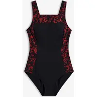 Bonprix Maillot 1 pièce sculptant à encolure carrée, maintien modéré