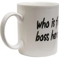 Mister tee Tasse 'Who Is Cup' noir / blanc
