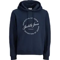 Jack & Jones Sweat-shirt 'JJGrayson' bleu marine / blanc