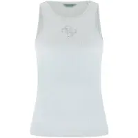 GUESS W6rp39kd092 Sleeveless T-shirt Bleu XS Femme