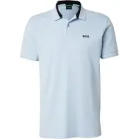 BOSS pour homme. 50559369 Polo Membre bleu (S), Casuel, Coton, Manche courte