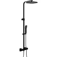 Blaufoss Cape 250 colonne de douche de pluie mitigeur de douche encastré Noir Mat