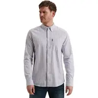 PME Legend Chemise 'Oxford shirt with yarn-dyed stripe pattern' bleu