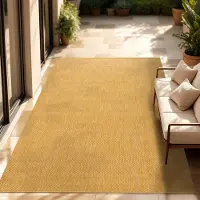 Paco Home In & Outdoor Tapis tissé plat uni moderne résistant aux intempéries pour terrasse cuisine Dimension 240x340 cm