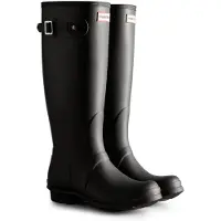 Hunter pour femme. WFT2353RMA ORG Bottes hautes noires (38), Plat, Aucun, Casuel
