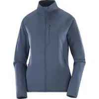 Salomon - Polaire stretch et légère - Sntial Lightwarm FZ W Blue Nights pour Femme - Taille L - Navy