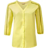Vaude Skomer Ii 3/4 Sleeve Shirt Jaune 44 Femme