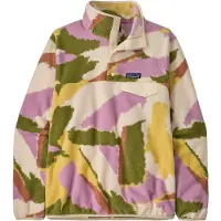 Patagonia - Polaire chaude et confortable zippée - W's LW Synch Snap-T P/O Sunshine Natural pour Femme en Nylon - Taille XS - Beige