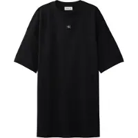 Calvin Klein Jeans Robe 'Oversized Monologo Mini' noir
