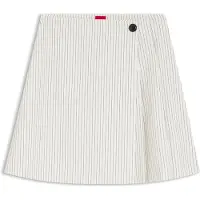 HUGO Riberi 10279312 Short Skirt Blanc 36 Femme