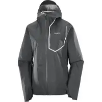 Salomon - Veste imperméable et coupe-vent de trail - Bonatti Pro Jkt W Deep Black pour Femme - Taille XS - Noir