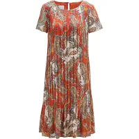 MADELEINE Robe bleu pastel / vert clair / homard / blanc
