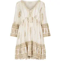 Apricot Robe d’été crème / marron