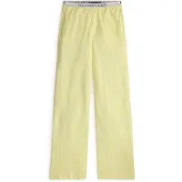 Ralph Lauren Pantalon de pyjama ' Knit Oxford ' jaune clair / blanc